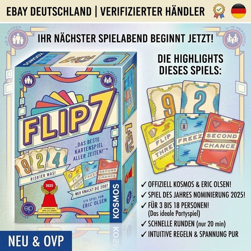 Flip card game kartenspiel - flip, 7