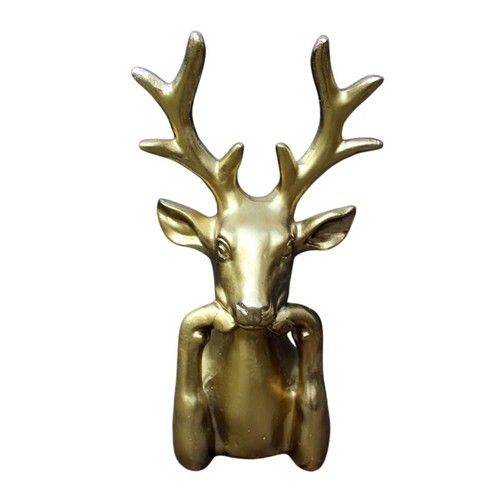 Hirsch gold dekofigur - gold,