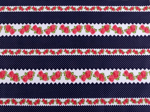 Baumwollstoff rosen 5m - rosen, 0,5m