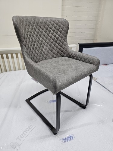 Neu industrial grau leder - x,