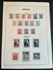 Lettland auf 4 KaBe Blättern -  1918 (Unabhängigkeit) bis 1940 (Annektion d. SU)