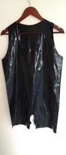 Latex Body Männer schwarz Größe XL Latexbody ouvert