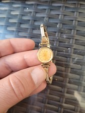 Vintage uhr damen ANKRA Walz Gold Double!