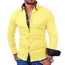 Reslad Herren Hemd Bügelleicht Freizeit-Hemd Business-Hemd Slim Fit Hemden 7050