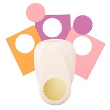 Motivstanzer Kreis mit Zierrand XL Jumbo Stanzer Großer Motivlocher aus Metal...