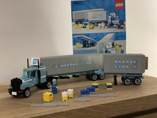 LEGO 1552-1 Maersk Truck and Trailer Unit Vintage 80s VERY RAR BOX MAERSK 1985