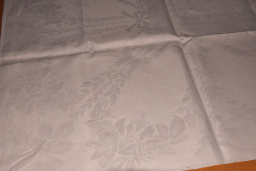 Alte leinen damast tischdecke - alte,