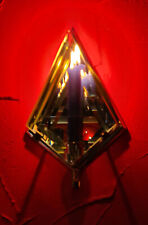 Wand-Kerzenhalter Gold und Glas