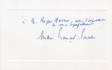 Andre Francois Poncet- Signed