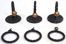 6 Teile Deckenhaken Kleiderhaken Lampenhalterung Haken Eisen Schmiedeeisen#725F4