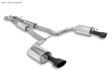 Milltek Duplex Sportauspuffanlage ab Kat Audi RS6 C6 Typ 4F je 1x oval schwarz