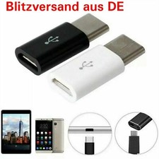 Adapter Micro USB auf USB C Typ-C Stecker wandelt USB  Typ B zu USB 3.1 Typ C