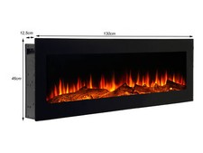 Kamin MERAN Wandkamin Einbaukamin Kamin Ofen Heizung Deko Feuer Elektrisch 