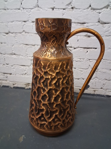 Große kupfer bodenvase - große,