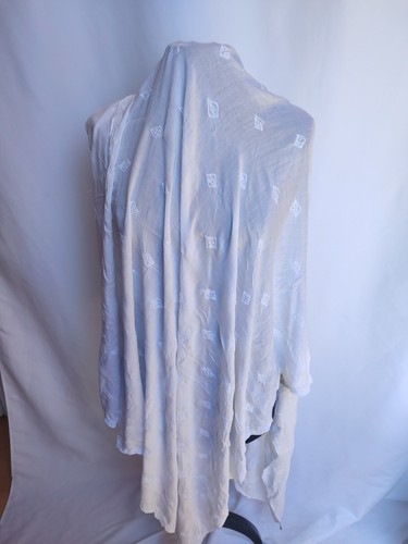 Pareo weiss stickerei viskose - weiss,