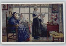 12042025 - Frauen in Trachten, Minett oder Klavier - sign Firle Klavier Spinett