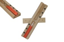 Sauna Sanduhr Klassik | 15 Minuten Wand Uhr Sandfarbe rot Holz Zubehör Eieruhr