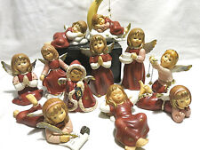 Goebel Engel Träumerle im Mond  mit Sterne  betend  mit Laterne Winterwald 