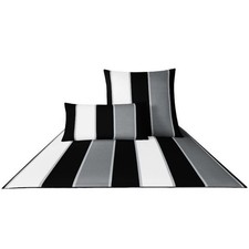 JOOP! Bettwäsche Bettwäsche Lines 4055, Farbe schwarz-weiß-grau, 135x200cm