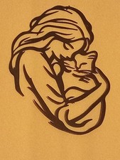 Tolles Wabdbild Metall Frau