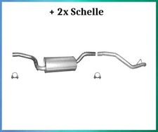 Endtopf mit Endrohr für Ford Focus II C-Max 1.4 1.6 Auspuff Schelle