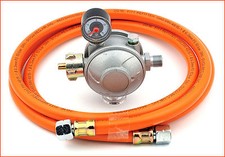 Schlauch-Set: Gas-Druckregler 50mbar plus 2m Gasschlauch für Grill o. Brenner