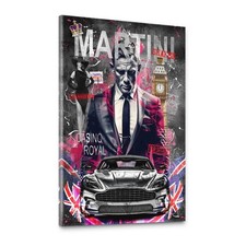 James Bond Pop Art Leinwand