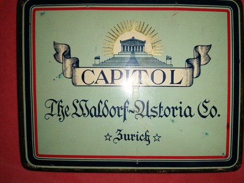 Antike blechdose waldorf - antike,
