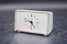 Dugena elektromechanische Tischuhr Wecker Lic Ato 60er Jahre grau / silber