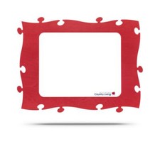 Country Living Puzzle-Bilderrahmen aus Holz rot 40x50cm Birkenholz