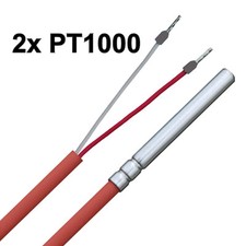 2 Stück PT1000 / PT 1000 Temperaturfühler Temperatursensor Widerstandsthermomete