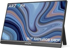 ARZOPA 16.1''  Tragbarer Portable Monitor 1920×1080 FHD IPS Gaming Bildschirm