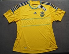 [12284] Adidas trikot Ukraine 2012 2014 Home Kurz 2XL Neu m. Etikett
