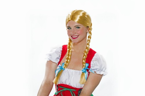 Blonde zopfperücke - blonde,