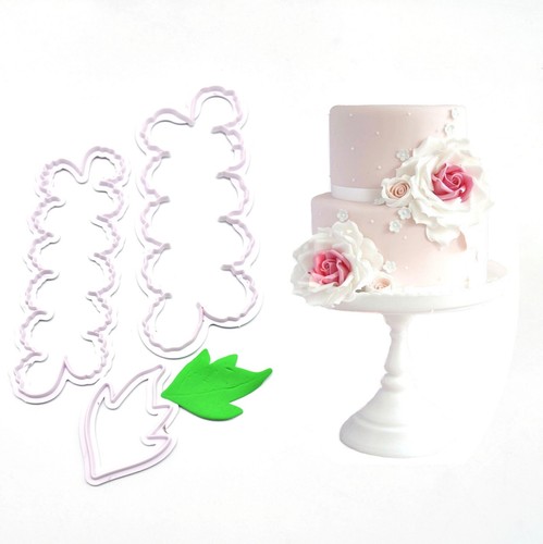 3er blume cutter fondant - 3er,