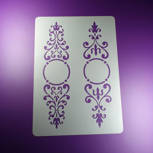 Schablone ornament rahmen - a3,