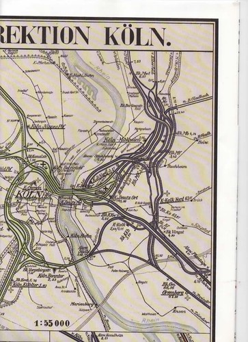 Eisenbahnstreckenkarte