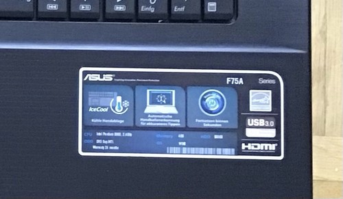 Asus f75a laptop - f75a,