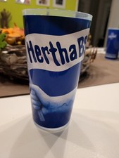 Hertha BSC Berlin Fan Becher 0,5 L Stadionbecher Spreeathen lebt Blau Weiß Fahne