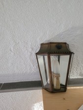 Alte Wandlampe Messing /Glas Laterne Wandlampen  Frankreich