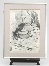 42797 - Am Feuer. Zeichnung