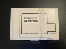 Bandai 1982 Solar LCD Game 16818 Air Port Panic (Double Panel)