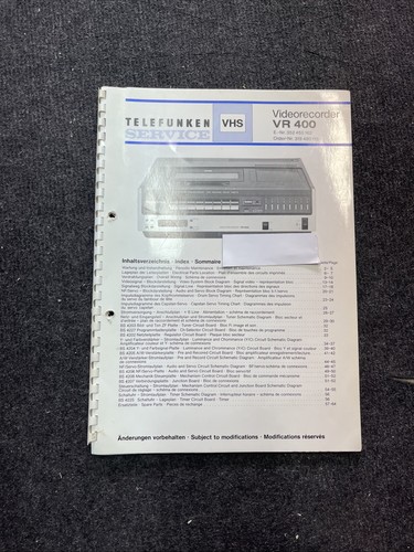 Telefunken 400 - telefunken, vr-400