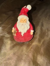 Neu! FESTLICHE Motiv KERZE Weihnachtsmann 11 cm groß + PartyLite Teelicht GRATIS