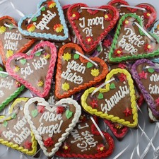 10x lebkuchenherz mischkarton - lebkuchenherz,