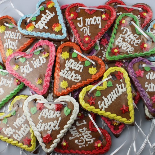 10x lebkuchenherz mischkarton - 10x,