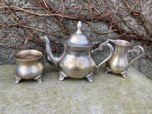 Vintage versilberte teekanne - vintage,