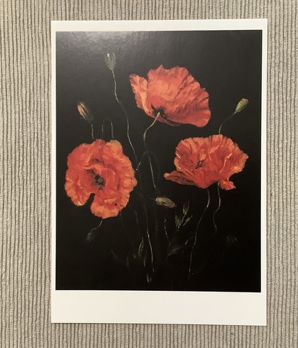 Postkarte mohnblume - postkarte,,