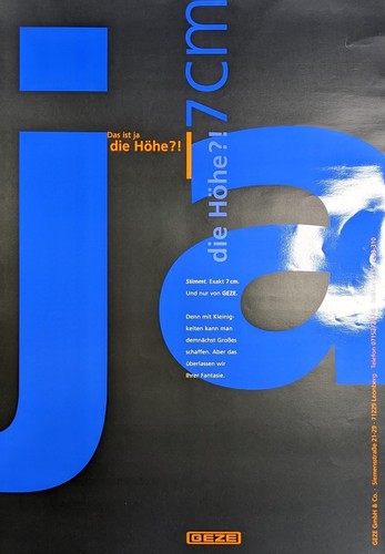 Werbeplakat das ist ja die - werbeplakat,
