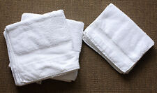 Set Badehandtuch 2x, Gästehandtuch 4x von Lombagine Paris, 100% Baumwolle, weiß